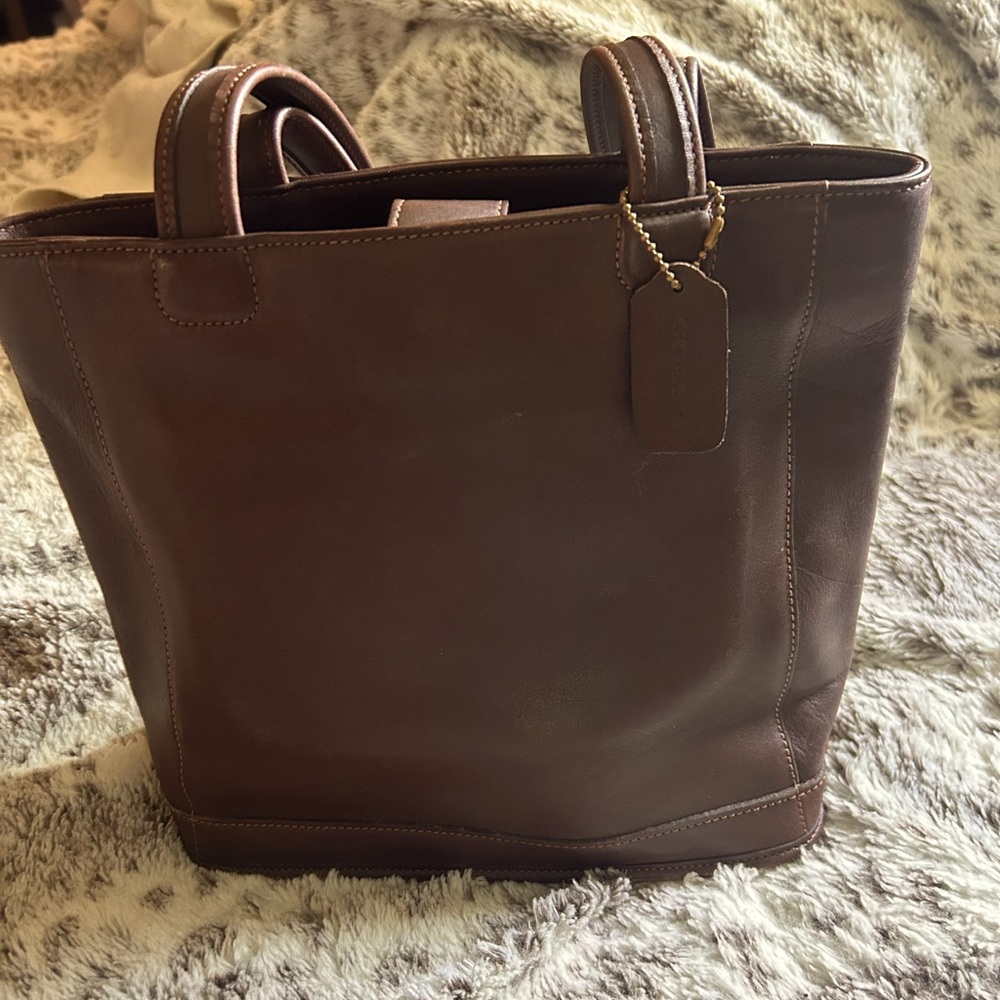 Brown Leather Original COACH Tote bag